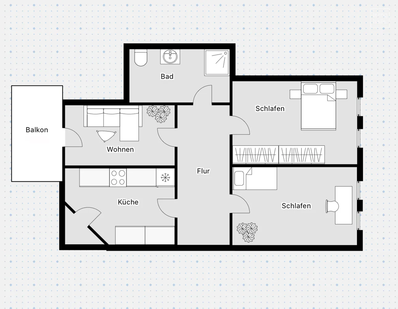 3 Zimmer Wohnung mit 59 m² in Halle (Saale) – Bild 11