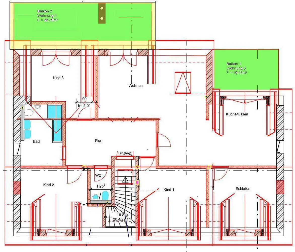 5 Zimmer Wohnung mit 135 m² in Dresden – Bild 5