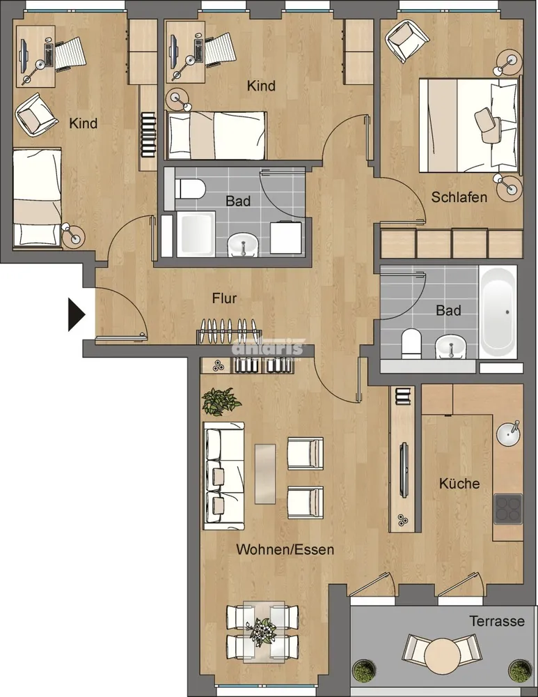 4 Zimmer Wohnung mit 91 m² in Erfurt – Bild 9
