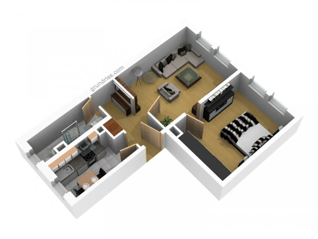 2 Zimmer Wohnung mit 46 m² in Magdeburg – Bild 2