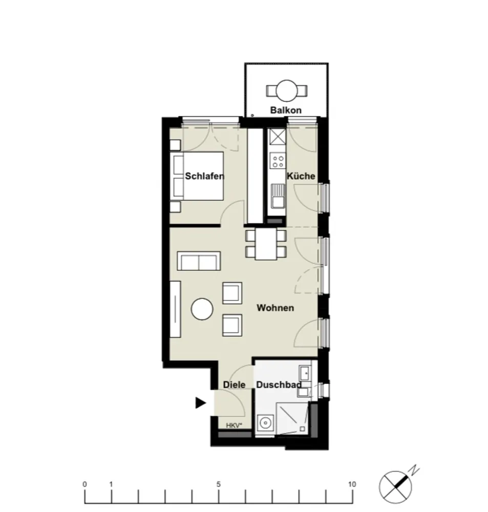2 Zimmer Wohnung mit 60 m² in Düsseldorf – Bild 11