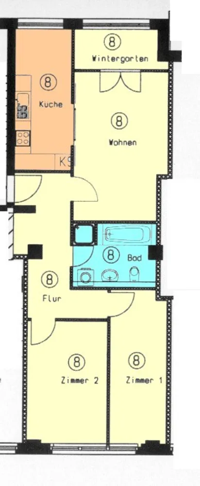 3 room apartment with 78 m² in Leipzig – Photo 3