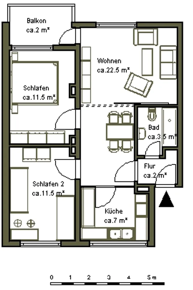3 room apartment with 60 m² in Hanover – Photo 3