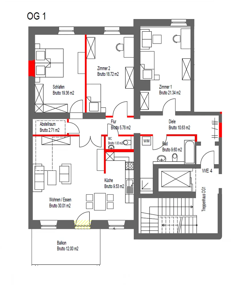 4 Zimmer Wohnung mit 134 m² in Garmisch-Partenkirchen – Bild 4