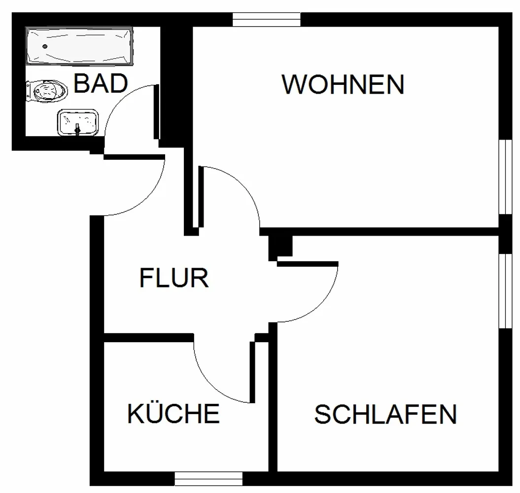 2 Zimmer Wohnung mit 36 m² in Gelsenkirchen – Bild 3