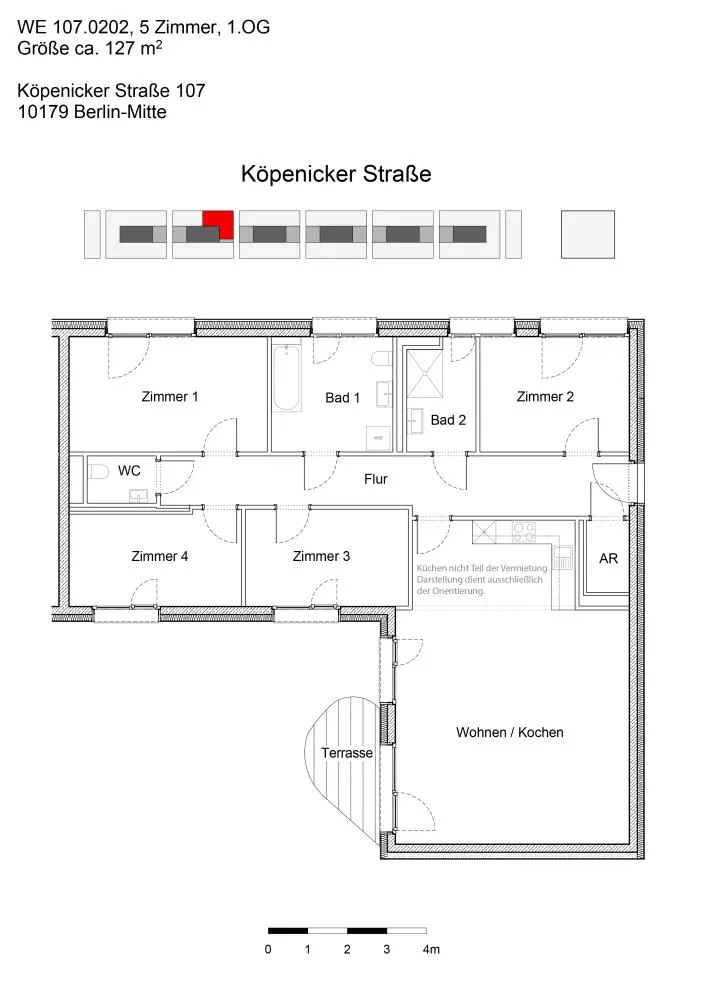 5 Zimmer Wohnung mit 127 m² in Berlin – Bild 2