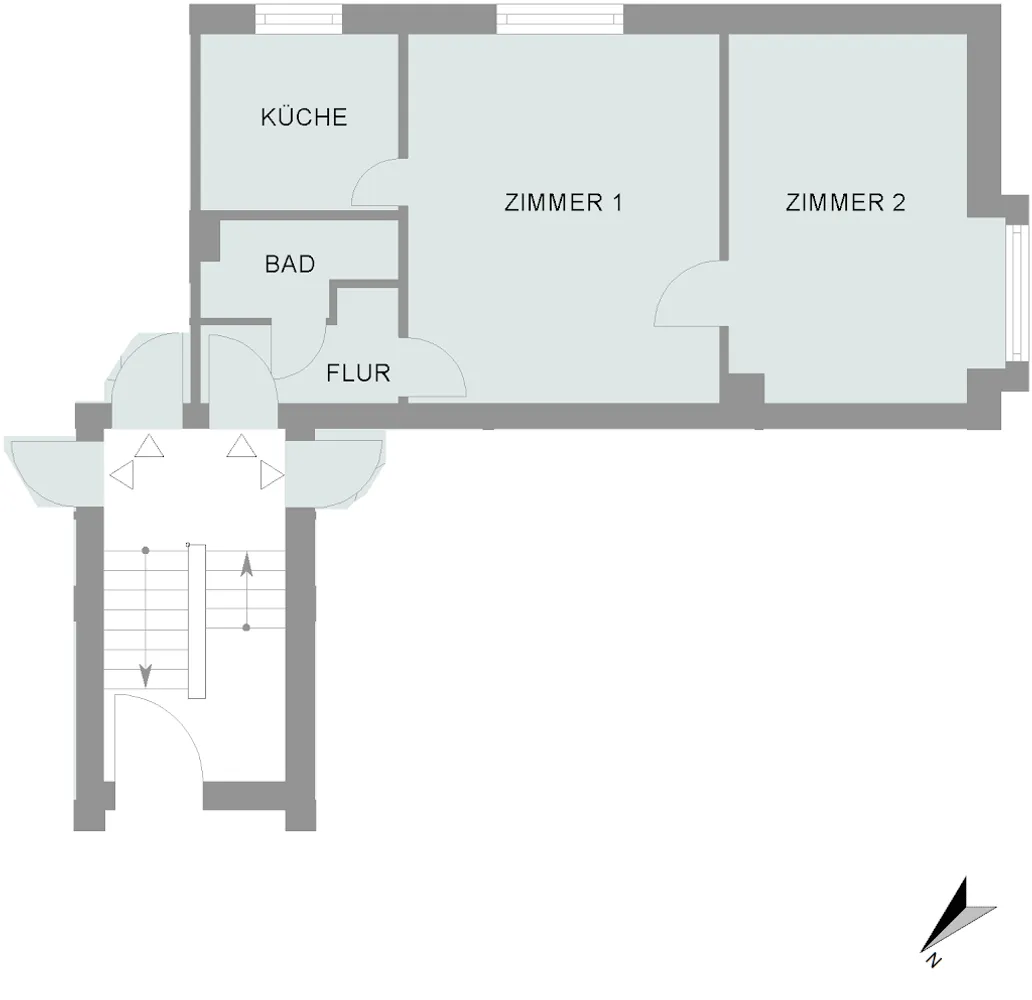 2 Zimmer Wohnung mit 46 m² in Bremen – Bild 1