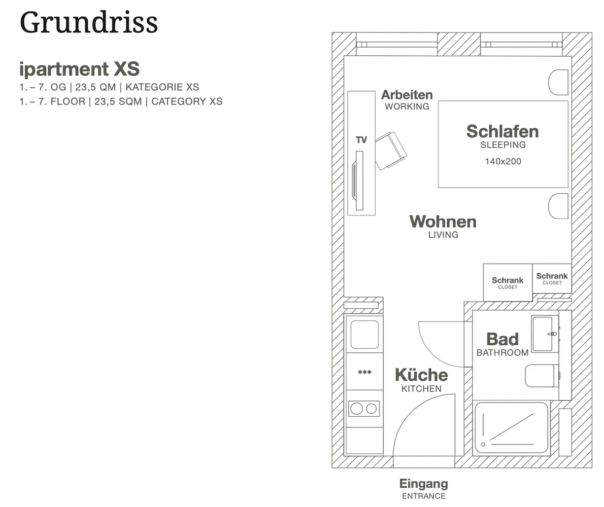 1 Zimmer Wohnung mit 22 m² in Frankfurt am Main – Bild 10