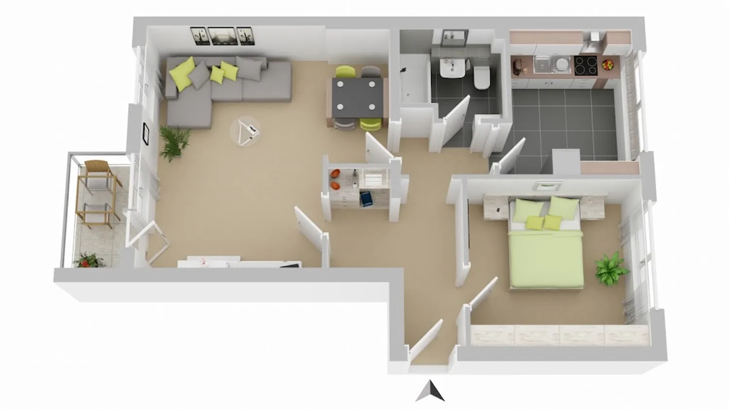 2 room apartment with 61 m² in Brunswick – Photo 6