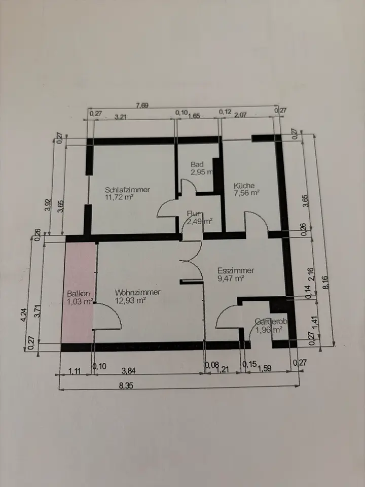 3 Zimmer Wohnung mit 55 m² in Emmendingen – Bild 7