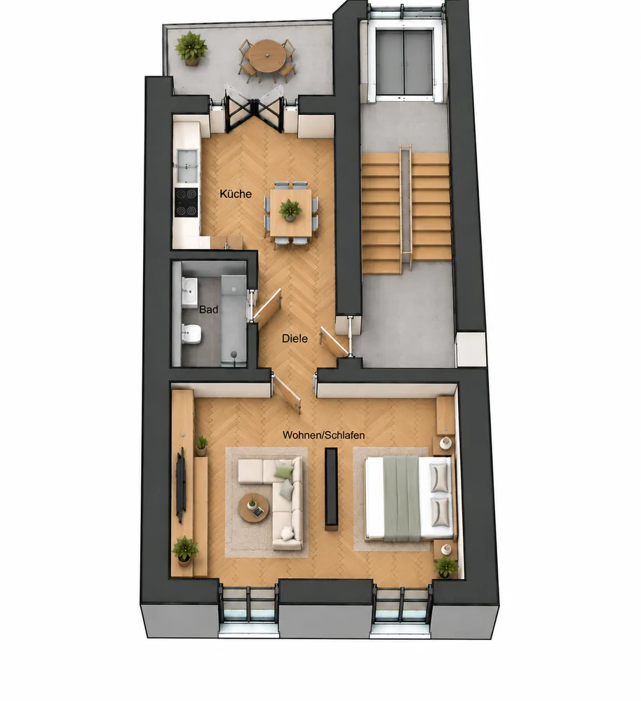 1 Zimmer Wohnung mit 44 m² in Düsseldorf – Bild 5