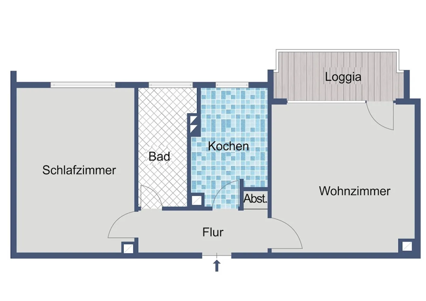 2 Zimmer Wohnung mit 52 m² in Wiesbaden – Bild 2