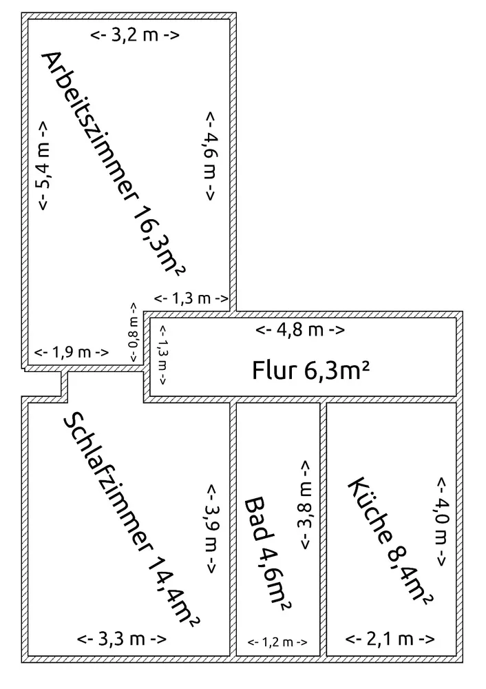2 Zimmer Wohnung mit 50 m² in Leipzig – Bild 8