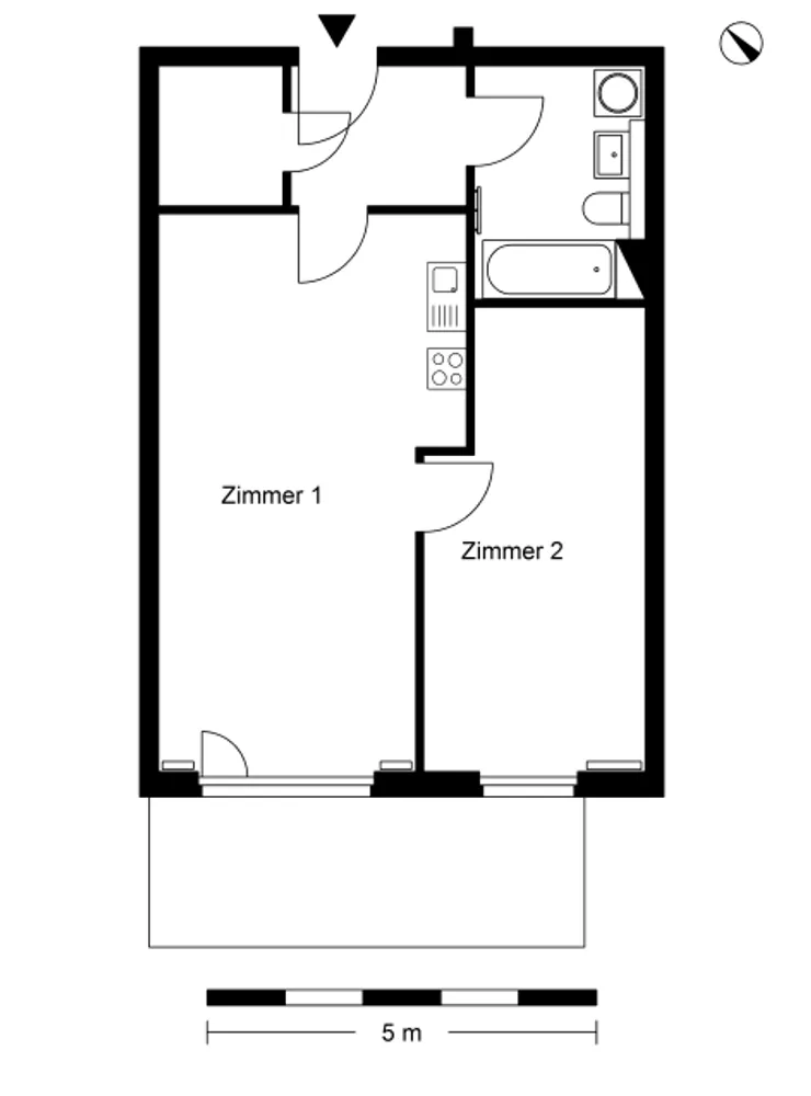 2 Zimmer Wohnung mit 60 m² in Berlin – Bild 2