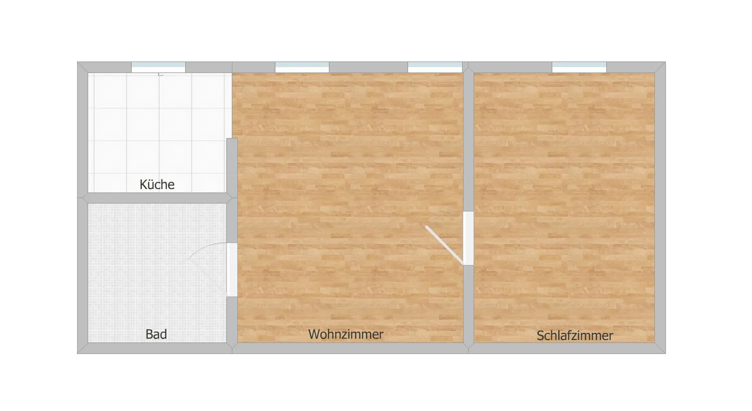 2 room apartment with 52 m² in Chemnitz – Photo 5