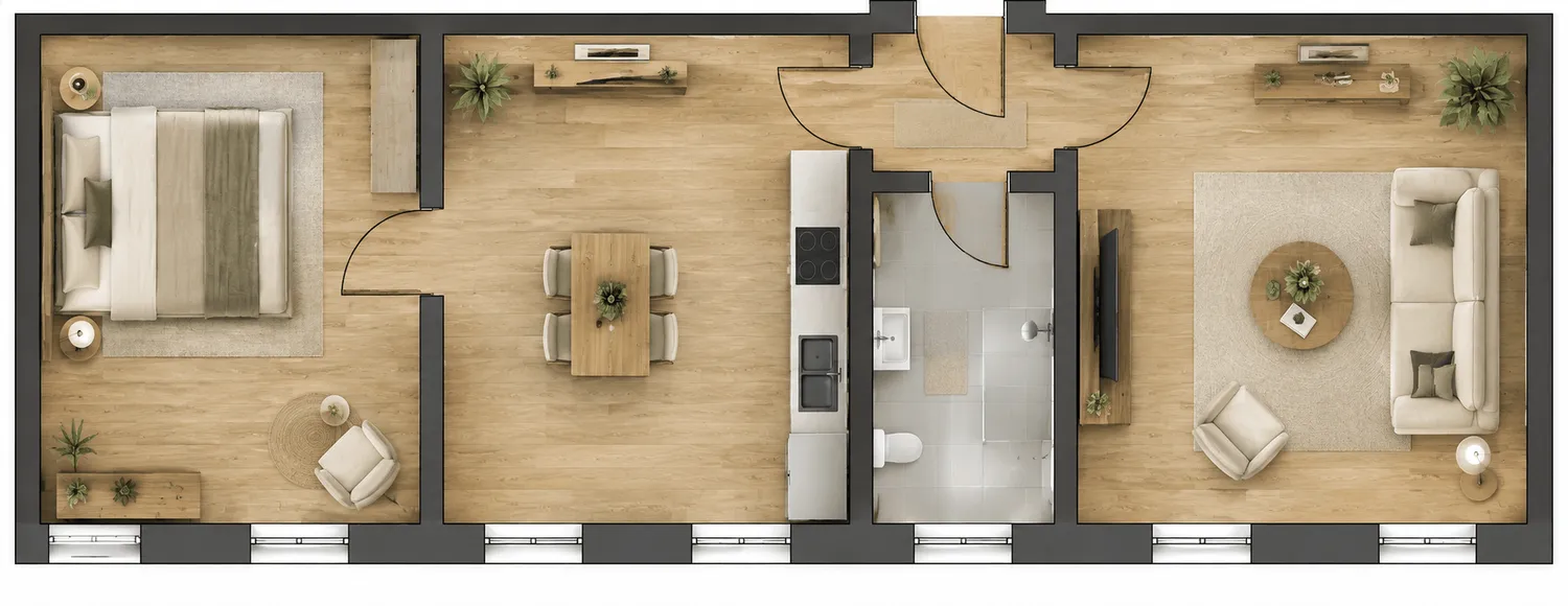 3 Zimmer Wohnung mit 73 m² in Leipzig – Bild 2
