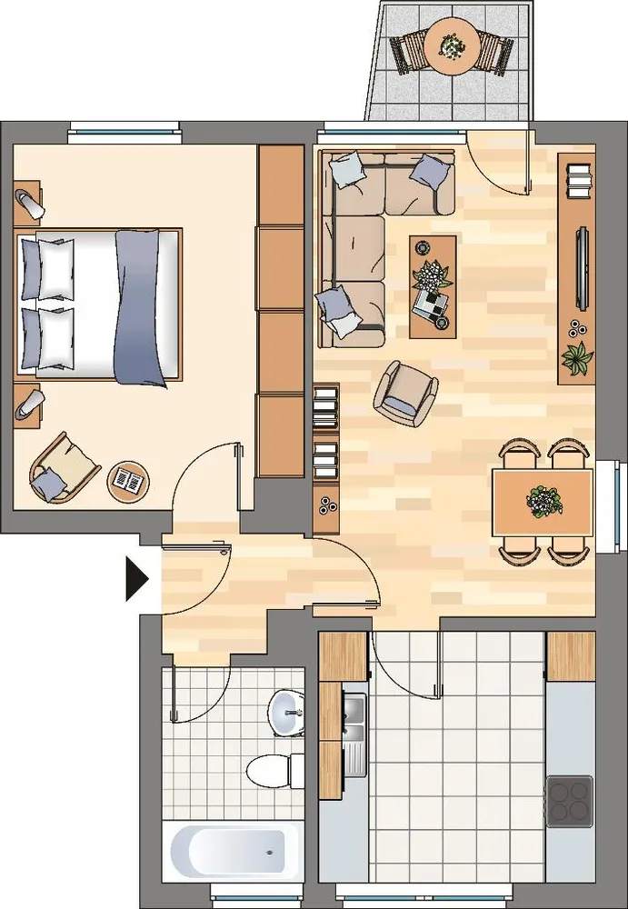 3 Zimmer Wohnung mit 52 m² in Dortmund – Bild 3