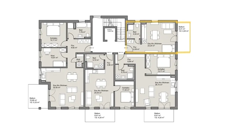 2 Zimmer Wohnung mit 49 m² in Nördlingen – Bild 4