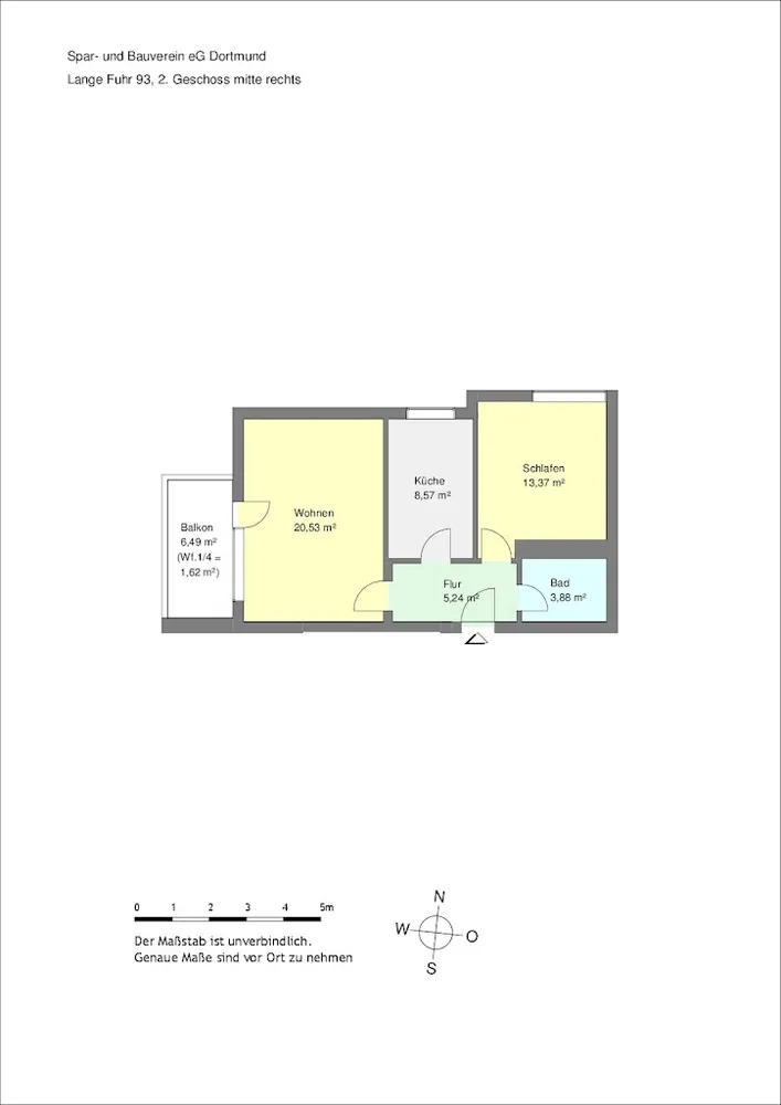 2 Zimmer Wohnung mit 53 m² in Dortmund – Bild 3