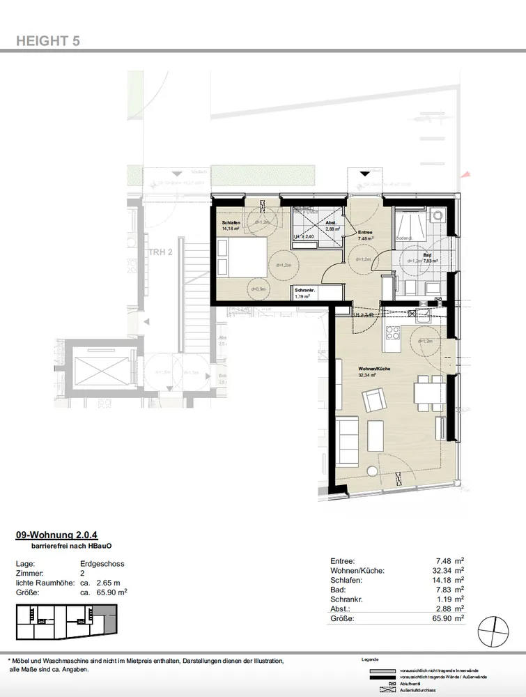 2 Zimmer Wohnung mit 66 m² in Hamburg – Bild 3
