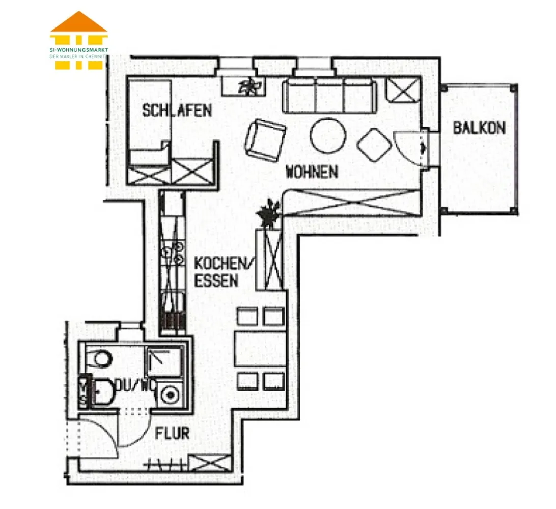 1 Zimmer Wohnung mit 44 m² in Chemnitz – Bild 8