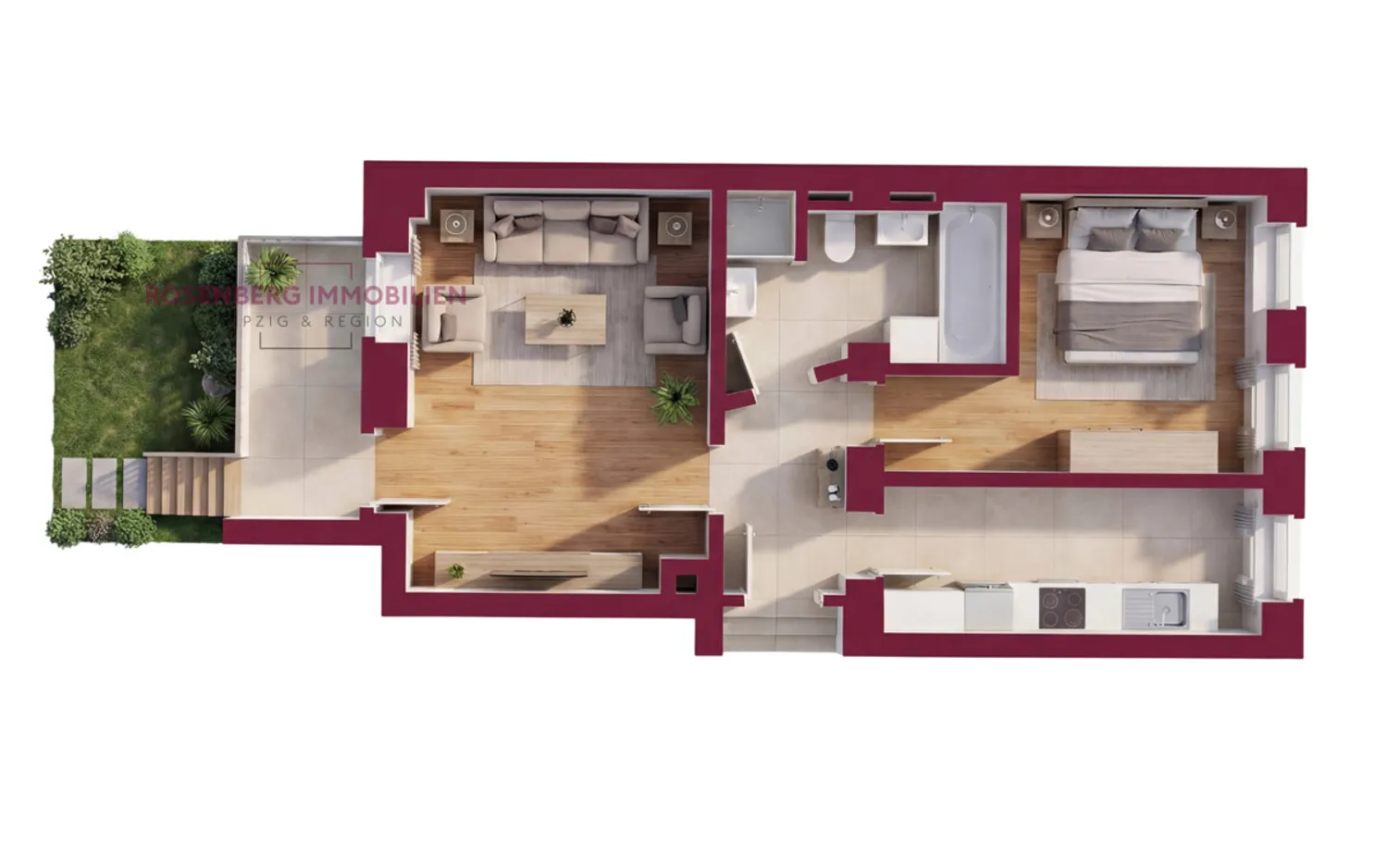 2 Zimmer Wohnung mit 48 m² in Leipzig – Bild 2