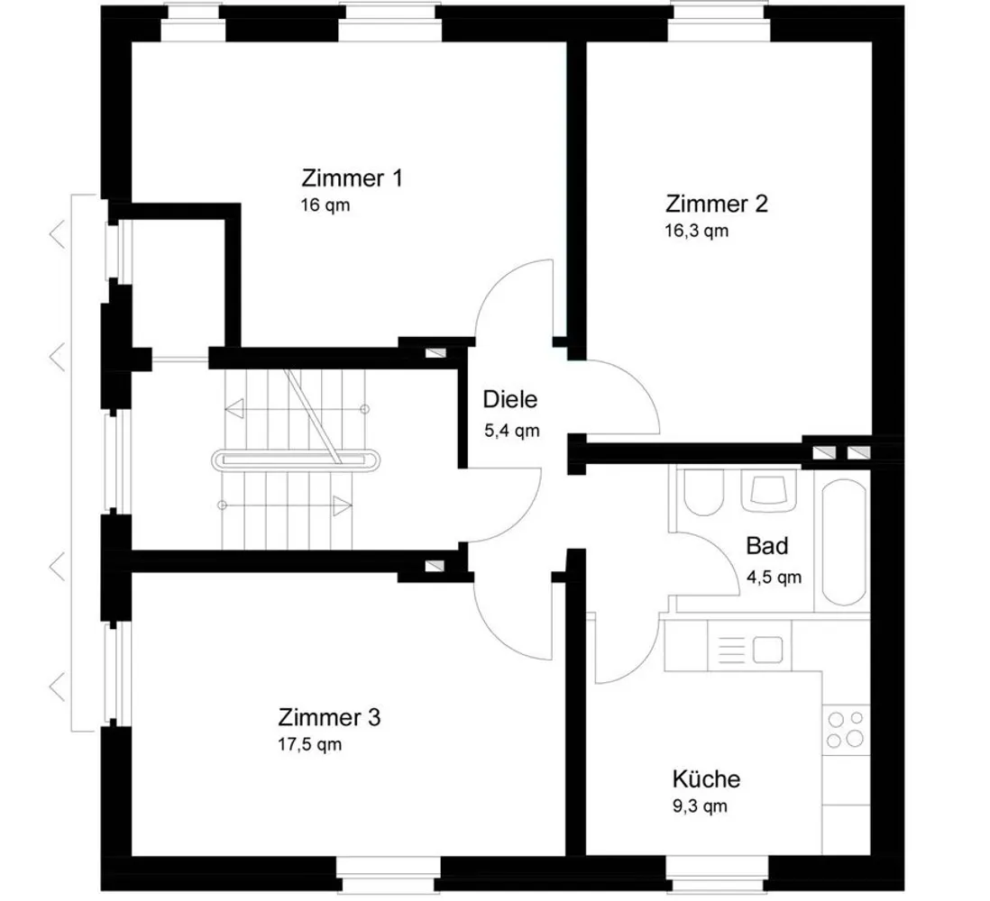 3 Zimmer Wohnung mit 70 m² in Köln – Bild 2