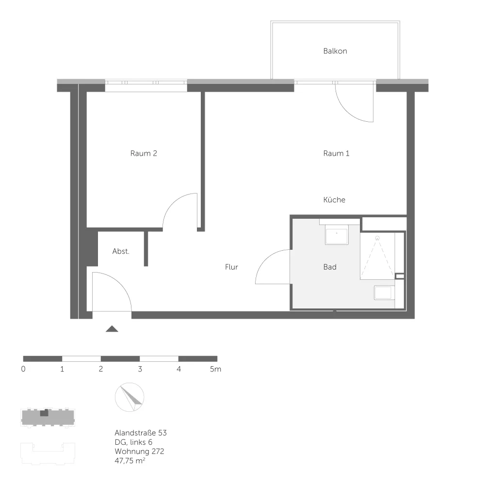 1 Zimmer Wohnung mit 48 m² in Berlin – Bild 6