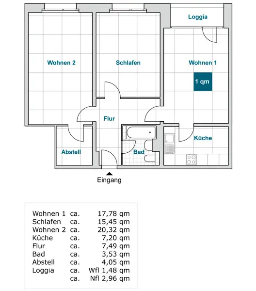 3 Zimmer Wohnung mit 77 m² in Dresden – Bild 9