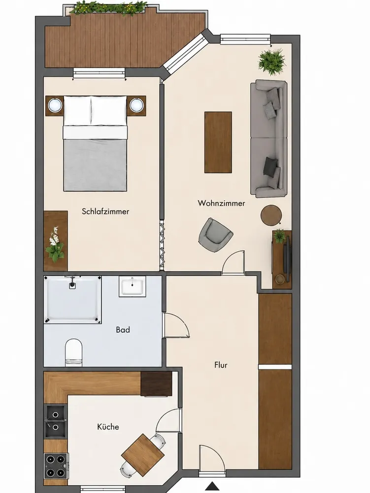 2 Zimmer Wohnung mit 56 m² in Dinslaken – Bild 6