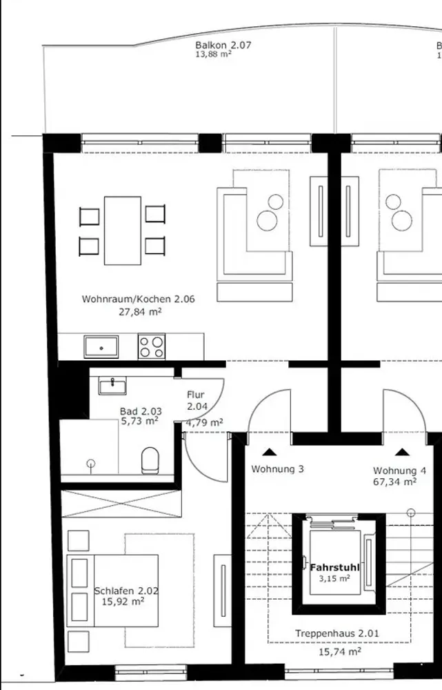 2 Zimmer Wohnung mit 60 m² in Dortmund – Bild 5