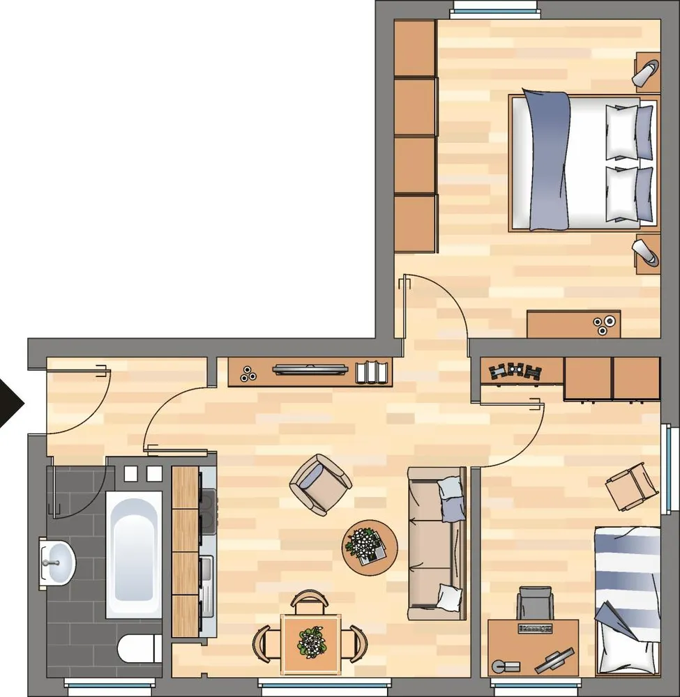 2 Zimmer Wohnung mit 47 m² in Herne – Bild 3