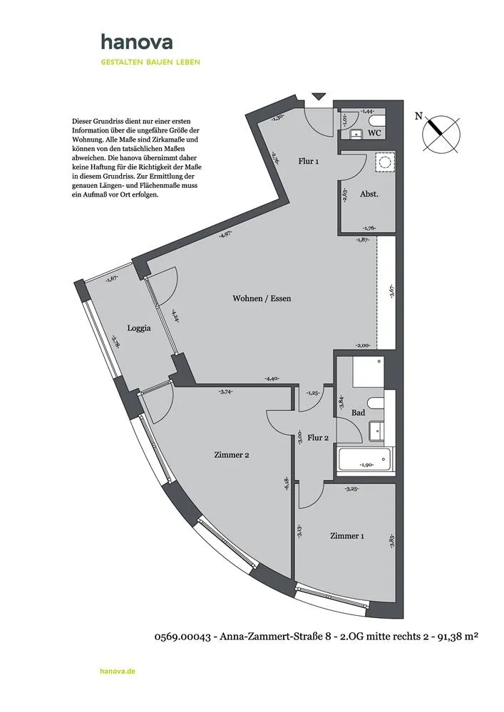 3 Zimmer Wohnung mit 91 m² in Hannover – Bild 12