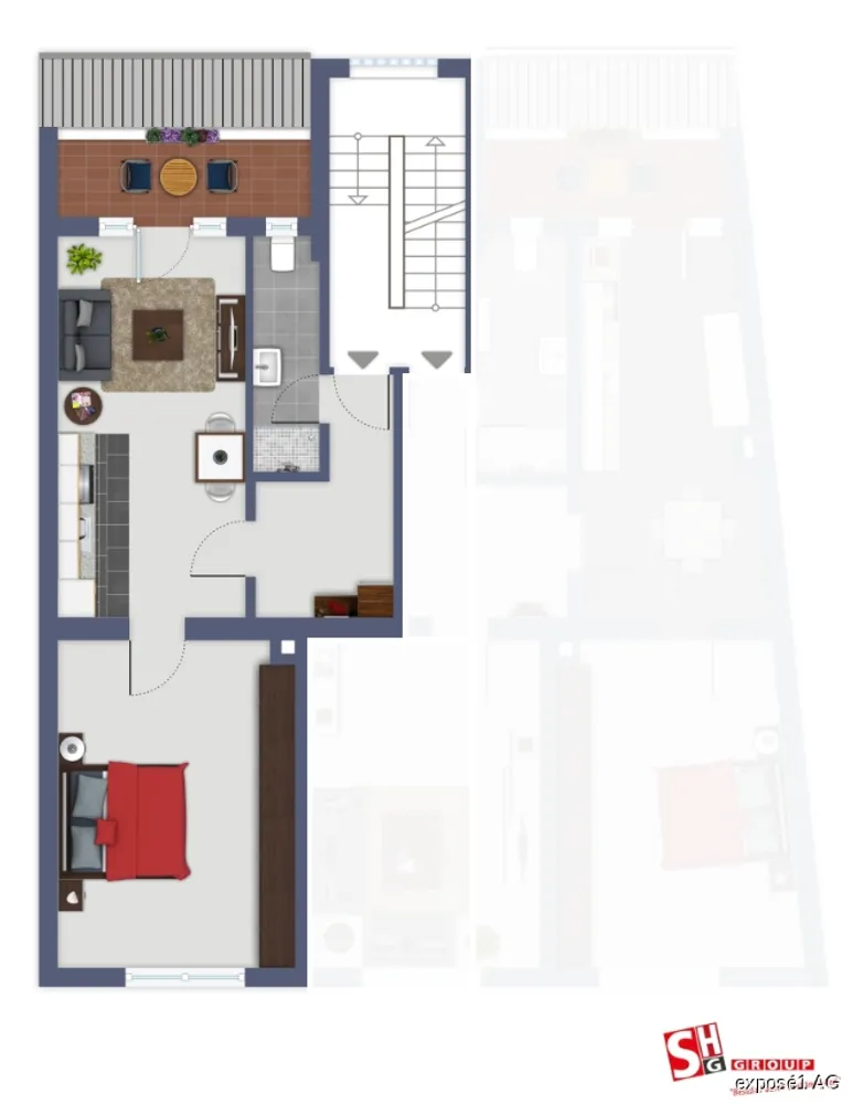 2 Zimmer Wohnung mit 52 m² in Hagen – Bild 2