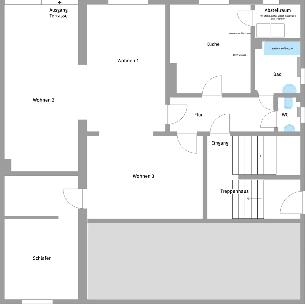 3 Zimmer Wohnung mit 115 m² in Osnabrück – Bild 3