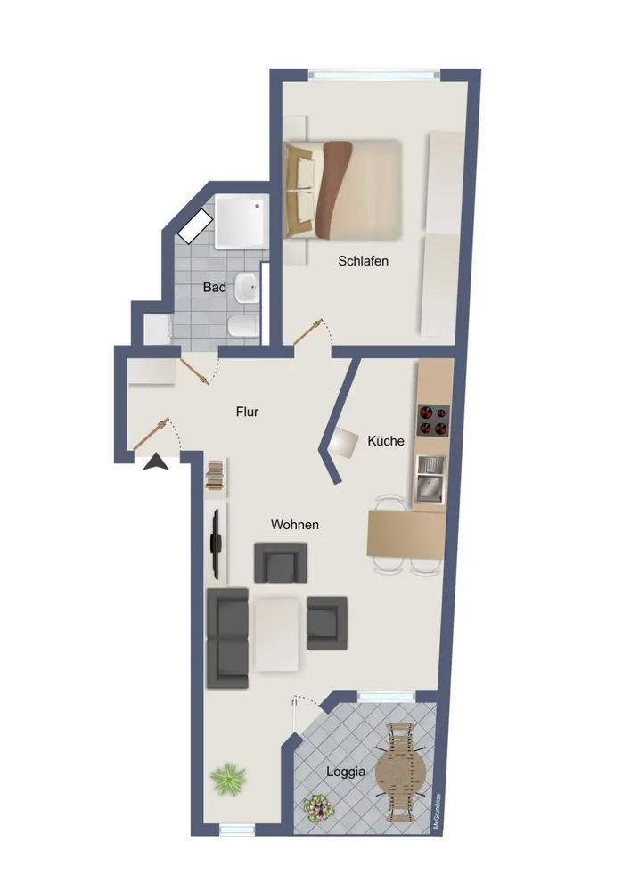 2 Zimmer Wohnung mit 66 m² in Leipzig – Bild 8