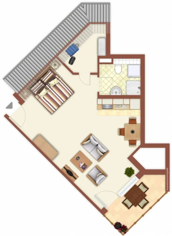 1 room apartment with 40 m² in Limbach-Oberfrohna – Photo 6